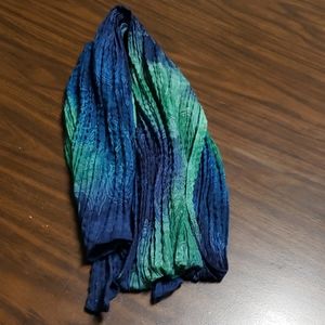 Blue/green/real scarf